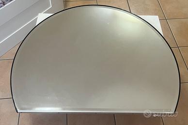 Specchio a Mezzaluna Nero da Parete – 80x100 cm
