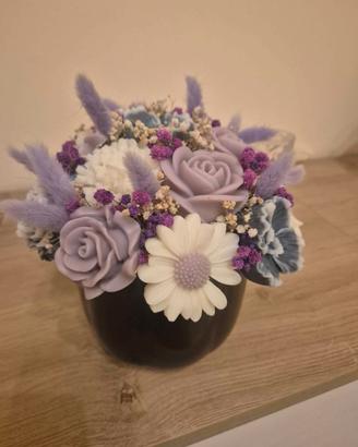 Bouquet di fiori di cera profumata