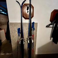 2 paia di sci da fondo vintage