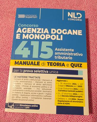 Manuale Concorso Agenzia delle Dogane e Monopoli 