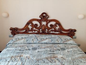 testiera letto in noce