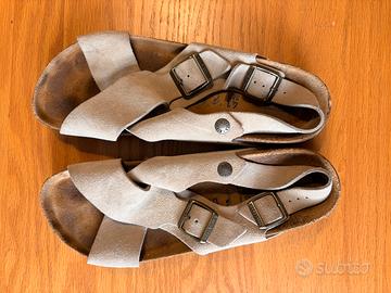 Birkenstock Tulum Suede Beige / Taupe - Tg 41