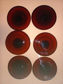 6 vetri antichi artigianali - Murano glass rondels