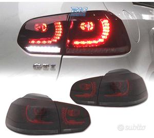 FANALI VOLKSWAGEN VW GOLF 6 08-12 LED ROSSO AFFUMI