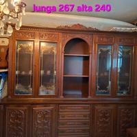 sala credenza con vetrina 