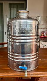 Contenitore fusto liquidi alimentari acciaio INOX