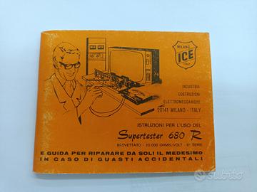 Manuale super tester ICE 680 R vintage 