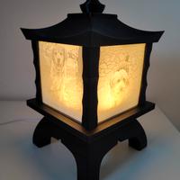 Lampada stile giapponese con foto personalizzate 