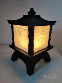 Lampada stile giapponese con foto personalizzate 