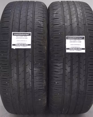 2 PNEUMATICI USATI 235/50R19 99W ECO C 6 CONTINENT