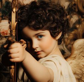Quadro Cupido il piccolo arciere dell’amore eterno