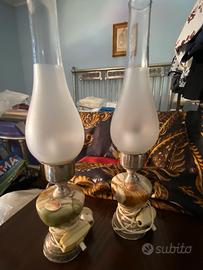 Coppia lampadine vintage anni 70 onice Pakistan