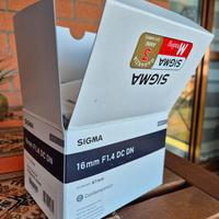 Obiettivo Sigma 16mm f1.4 Sony e-mount