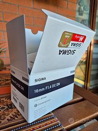 Obiettivo Sigma 16mm f1.4 Sony e-mount