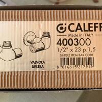 Coppia di valvole Caleffi × termoarredo (nuova)