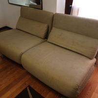 Divano Letto Futura Vele girevoli in tessuto