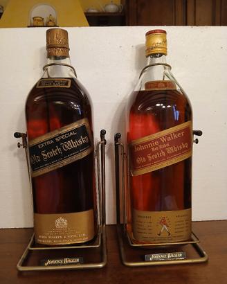 2 Bottiglie Whisky JOHNNIE WALKER da lt.4,5.