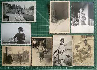 Lotto 47 foto d'epoca DONNA vecchie fotografie