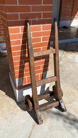 Antico Carrello a Mano in Legno - Primi '900