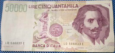 lire 50000 Lorenzo Bernini