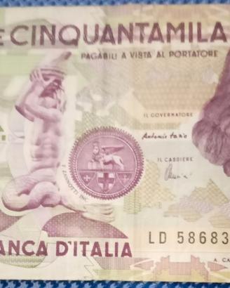 lire 50000 Lorenzo Bernini