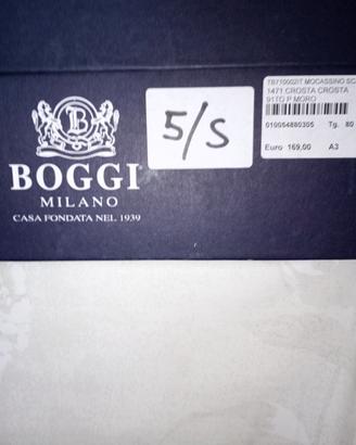 mocassino in crosta testa di moro 42. boggi