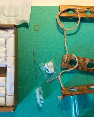 Set Legno Piante Idroponiche da appendere