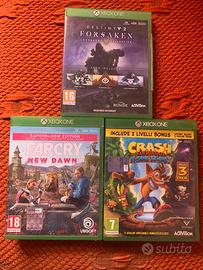 Crash nsane trilogy + far cry new dawn + destiny 2