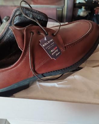 Scarpe uomo Soldini nuove 43 marrone Made in Italy
