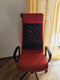 sedia IKEA con rotelle 