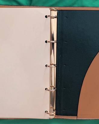 Gucci 1980 Porta Agenda Pelle e Tela a 5 anelli
