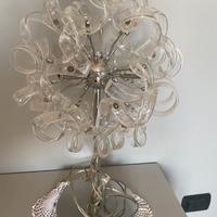 Set lampadario e lampada di cristallo