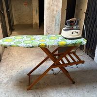 Ferro da stiro con caldaia e asse da stiro