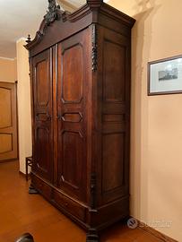 Camera da letto in legno completa anni 60