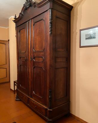 Camera da letto in legno completa anni 60