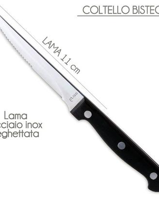 Eliss Set 6 Coltelli da carne acciaio inox
