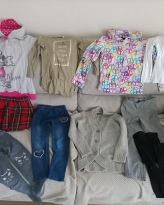 Lotto abbigliamento bambina 6 anni  12 pezzi