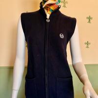 GILET BLU LANA DONNA NUOVO Sergio Tacchini