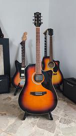 Chitarra elettroacustica Eko +Setup+Regali
