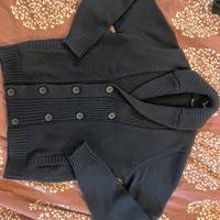 Maglione invernale uomo Blu doppio petto elegante!