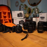 canon 250d, canon 600d, obiettivi Canon