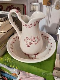 Set toeletta lavabo catino Vintage M. Firenze