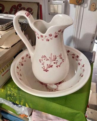 Set toeletta lavabo catino Vintage M. Firenze