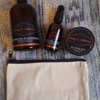 Pochette con linea completa King C Gillette