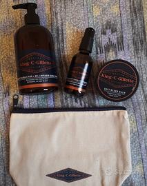 Pochette con linea completa King C Gillette