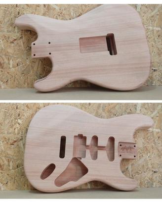 Body stratocaster telecaster in mogano (okumè)
