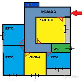 Ampio appartamento in centro