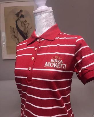 Polo righe Donna | 100% cotone | Birra Moretti