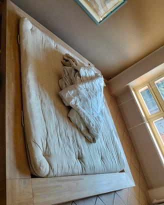 LETTO CINIUS IN LEGNO MASSELLO