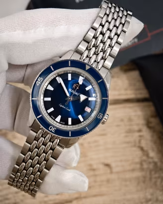 Rado Captain Cook Blu 37mm Like New Full set 